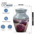 thumbnail image 2 of Petunia Keepsake Small Urns For Human Ashes Adult Man - Gray Urn For Ashes For Women - Mini Cremation Urn For Mom - Tiny Memorial Urns For Adult Female - 3 Inch, 2 of 7
