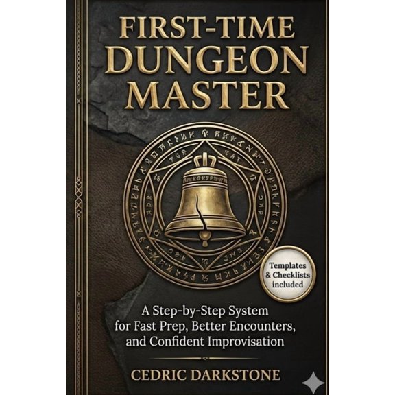 First-Time Dungeon Master: A Step-by-Step System for Fast Prep, Better Encounters, and Confident Improvisation, (Paperback)