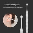 thumbnail image 2 of Graflsoa Compact Stainless Steel Ear Cleaning Kit with Mint Green PU Pouch, 10-Piece Set for Ear Hygiene, Silver Ear Scoops Included, 2 of 7