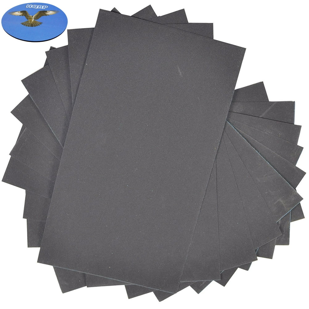 HQRP 3" x 5 1/2" Wet Dry Sandpaper 1500 Grit, Waterproof Silicone Carbide, 10 Pack