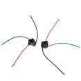 thumbnail image 4 of 2pcs Headlight Sockets H4 4 Black Headlight Wiring Harness with Wire for Industrial Equipment Automobiles Vehicles, 4 of 5