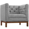 thumbnail image 3 of Panache Living Room Set Upholstered Fabric Set of 3 - Expectation Gray, 3 of 7