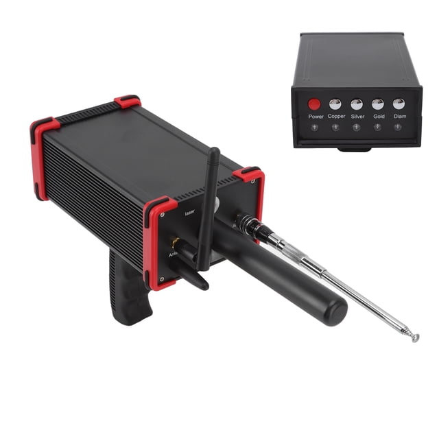 Metal Finder,1000 Meters Range Metal Locator Underground 15m Depth Red Metal Detection Finder For Treasures Hunting