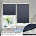 thumbnail image 5 of Keego Cordless Blackout Cellular Shades for Windows Bottom up Pleated Window Blinds Waterproof Thermal Insulated Honeycomb Blinds for Home, Office and Bedroom, Dark Blue 33"W x 54"H, 5 of 9