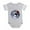 Heather Gray, variant on - EARTH RESET - Cute Infant Baby Football Bodysuit