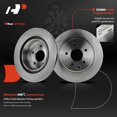 thumbnail image 3 of A-Premium Front and Rear Vented Disc Brake Rotors Compatible with Select Nissan Models - Maxima 2009-2014, 2016-2022, 4-PC Set, 3 of 8