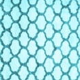 thumbnail image 1 of Ahgly Company Indoor Square Trellis Light Blue Contemporary Area Rugs, 7' Square, 1 of 4