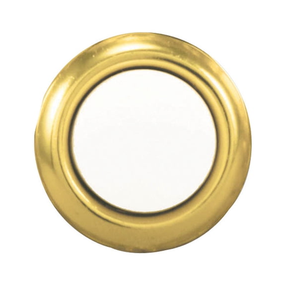 Heath Zenith Wired Gold Round LED Lighted Doorbell Push-Button 18000129