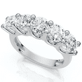 thumbnail image 4 of Pompeii 1 1/2 Ct EX3 Lab Grown Diamond Five Stone Wedding Ring 14k White Gold EX3 Lab, 4 of 4
