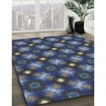 thumbnail image 2 of Ahgly Company Indoor Rectangle Patterned Slate Blue Grey Novelty Area Rugs, 6' x 9', 2 of 6