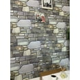 thumbnail image 2 of Dundee Deco 3D Wall Panels - Cladding, Grey Pewter Blonde Stone Look Wall Paneling, Styrofoam Facing for Interior and Exterior Applications, DIY, Set of 10, Covers 54 sq ft, 2 of 10