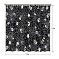 thumbnail image 5 of Halloween Spider Web and Skulls Pattern Shower Curtain 72"x72" ,Bathroom Decorative Shower Curtains Set with 12 Hooks,Modern Waterproof Washable Shower Curtain, 5 of 6