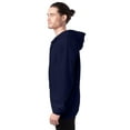 thumbnail image 2 of Hanes Ultimate Men's Full-Zip Heavyweight Fleece Hoodie Navy S, 2 of 4