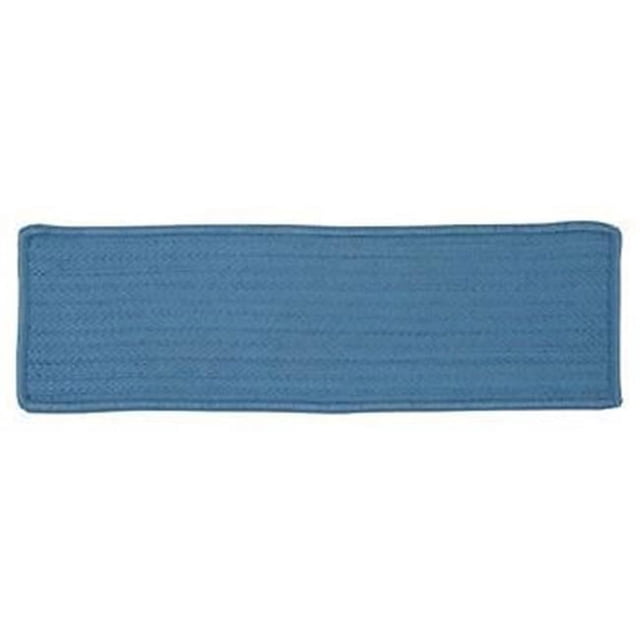 Colonial Mills H870A008X028SX Simply Home Solid - Blue Ice Stair Tread - single Rug