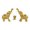 Style B Golden, variant on TISHITA Elephant Statue Desktop Decoration Ornament Artwork Resin Figurine Animal Sculpture for Office Home Bedroom Shelf Living Room A Golden