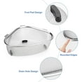 thumbnail image 3 of Stainless Steel Sink Strainer Basket, Triangle Sink Drainer Basket, Sink Corner Drain Rack, 3 of 7