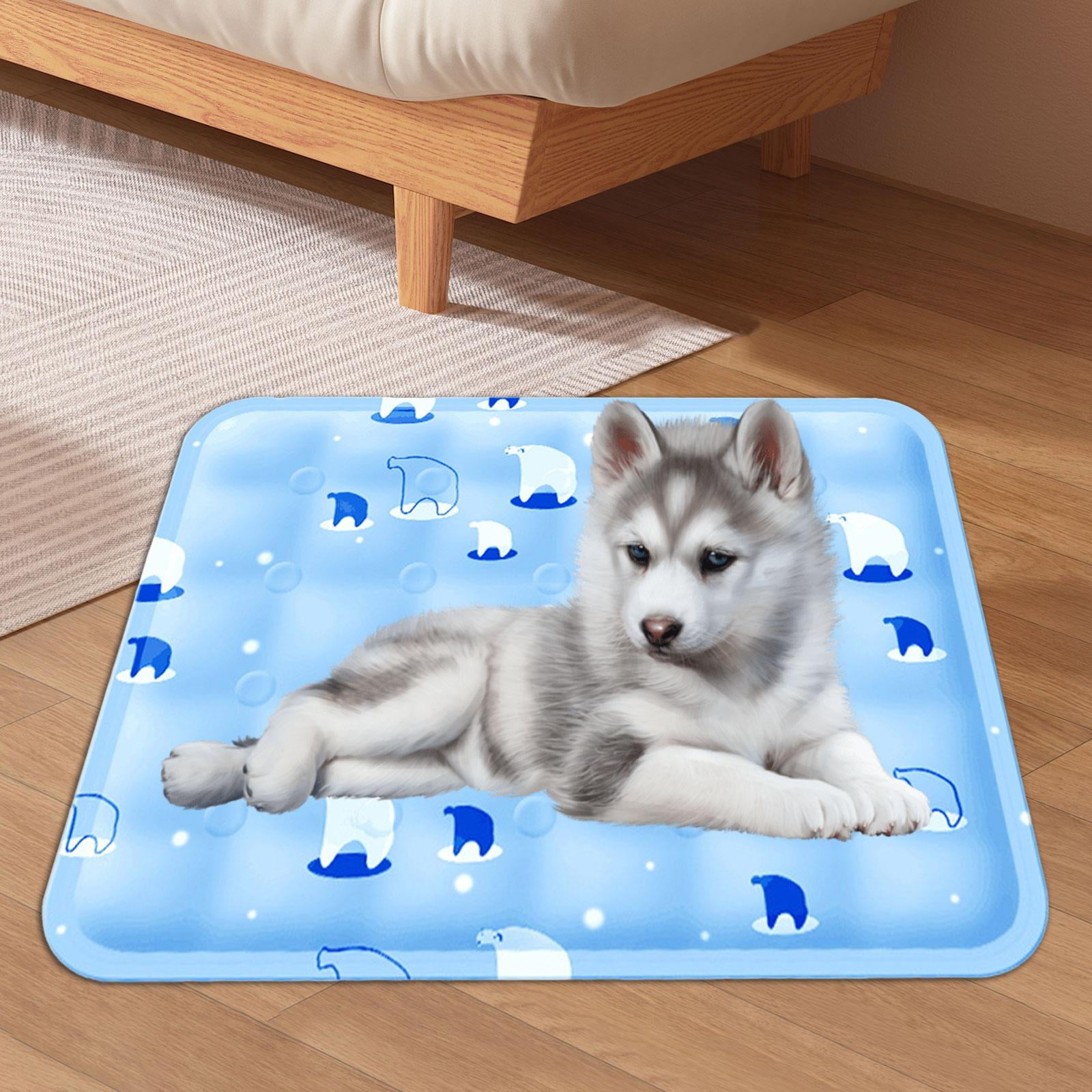 Dog Cooling Mat Dog Bed Mattress Puppy Bed Foldable Waterproof Dog Cooling Pad Cooling Cushion Sleeping Pad for Home Puppy Car Indoor Travel 50cmx60cm