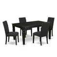 thumbnail image 2 of East West Furniture Weston 5-piece Wood Kitchen Set in Black, 2 of 6
