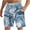 AH-Navy, variant on Big and Tall Beach Shorts for Men Boho Swim Trunks Tie Dye Prints Drawstring Waist Shorts Hawaiian Vacation Bathing Suits Ofertas de Hoy en Liquidación Light Blue XXL