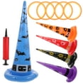 thumbnail image 1 of KONTONTY 5Pcs Inflatable Hat Ring Toss Game Party Supplies Portable Air Pump Assorted Colors, 1 of 8