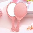 GROFRY Hand Held Mirror Old Fashion Portable ABS Comfy Hand Held Mirror