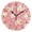 Black, variant on Cartoon Popcorns Round Wall Clock Silent Analog Battery Operated Gold Pointer Home Decor 9.84" Diameter