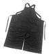 thumbnail image 1 of Delantal de peluquero delantal de pierna abierta impermeable con bolsillos delantal de cerámica de salón portátil delantal de peluquería para hombres Negro, 1 of 8