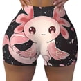 thumbnail image 2 of Sikiie Cute Axolotl Sakura Blossoms Workout Shorts Women Scrunch Butt Gym Shorts Seamless High Waist Tummy Control Yoga Biker Athletic Shorts-Large, 2 of 8
