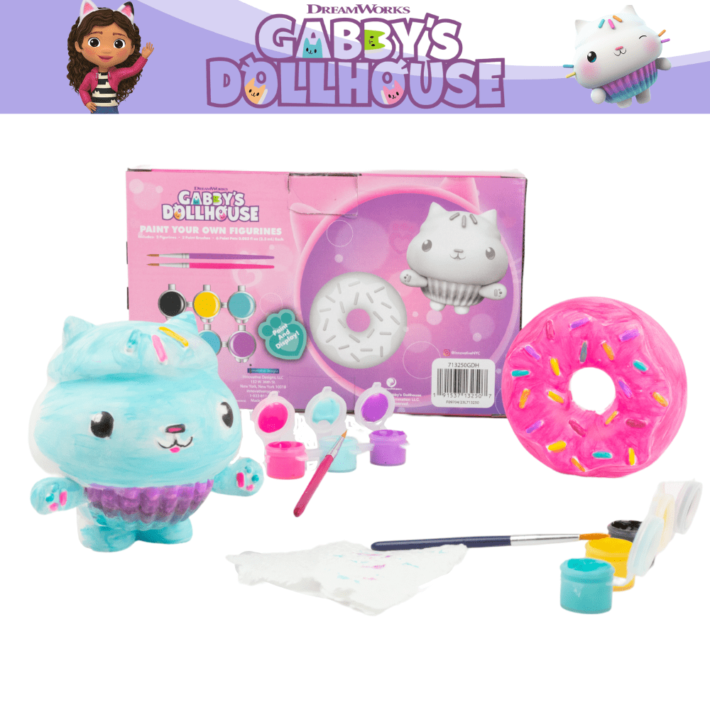 Gabby’s Dollhouse Figurines DIY Paint Set Arts and Crafts for Kids