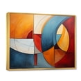 thumbnail image 2 of Designart Cubism Oversized framed wall art decor, Cubism framed wall Art, Geometric Forms in Cubism I , Teal Modern Gold framed wall art, 40x30 inches Gold Frame, 2 of 5