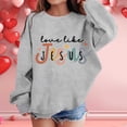 thumbnail image 2 of Toddler Girl Long Sleeve Sweatshirts Graphic Prints Sweatshirt Crewneck Cute Drop Shoulder Pullover Tops Size 3-4T ,Gray, 2 of 5