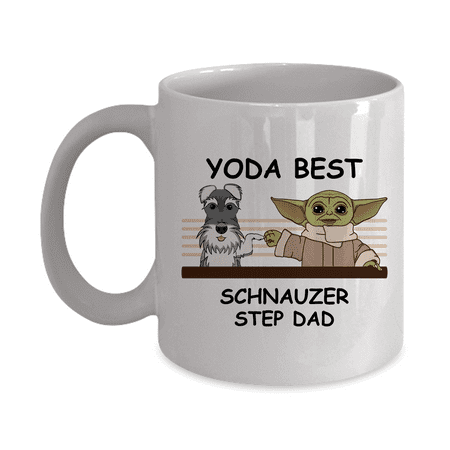 

Yoda Best Schnauzer Papa - Novelty Gift Mugs for Dog Lovers - Co-Workers Birthday Present Anniversary Valentines Special Occasion Dads Moms Family Christmas - 11oz Funny Coffee Mug
