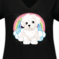 thumbnail image 4 of Inktastic Maltese Dog Cute Gift Women's Plus Size V-Neck T-Shirt, 4 of 5