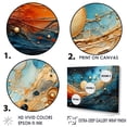 thumbnail image 5 of Designart "Blue Background Planetary Harmony In Beige" Astrology Picture Framed Wall Decor, 5 of 5