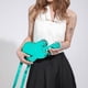 thumbnail image 1 of Bolso de mensajero brillante a la moda para mujer, bolso de hombro de guitarra de cuero PU sólido (verde), 1 of 6