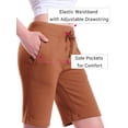thumbnail image 5 of MixMatchy Women's Solid Waist Band with Adjustable String Ultra Soft Fleece Shorts, 5 of 5