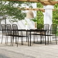 thumbnail image 1 of vidaXL 7 Piece Garden Dining Set Black, 1 of 4