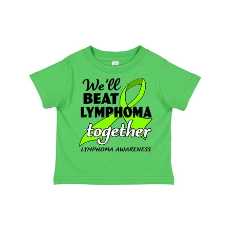 

Inktastic We ll Beat Lymphoma Together- Lymphoma Awareness Boys or Girls Toddler T-Shirt