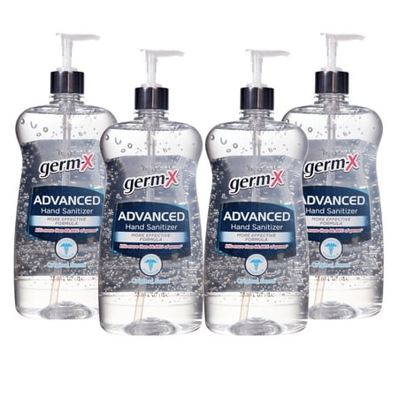 (Pack of 4) Germ X Advanced Hand Sanitizer, Original, 1 L