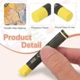 thumbnail image 3 of 12Pcs Lumber Marking Crayons, 2.8" x 0.4" Round Wax Tire Marker Pen Drawing Crayons for Wood Metal(Blue/Yellow), 3 of 6