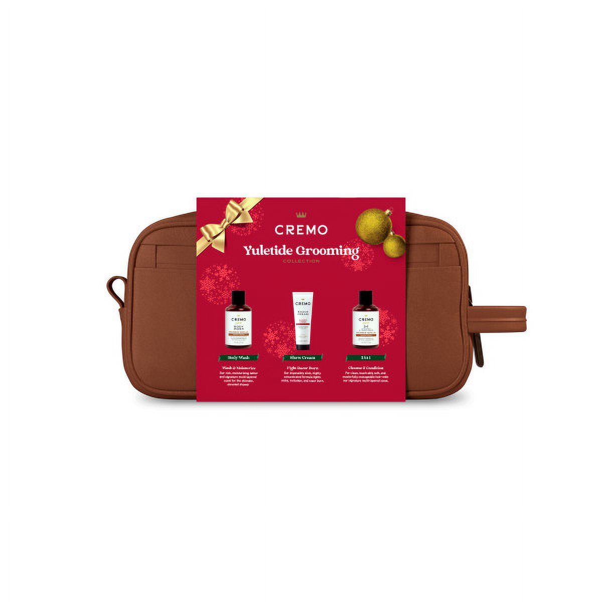 Cremo Yuletide Grooming Men's Gift Set, Includes Shaving Cream