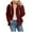 Red, variant on UngA Womens Fleece Jackets Winter Fleece Jacket for Women 2025 Zipper Stand Collar Casual Coats with Pockets Red,XXXL
