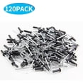 thumbnail image 2 of 120 Pcs Aluminum Blind Rivets, 5/32” x 5/16” Pop Rivets Assortment, Black, 2 of 5