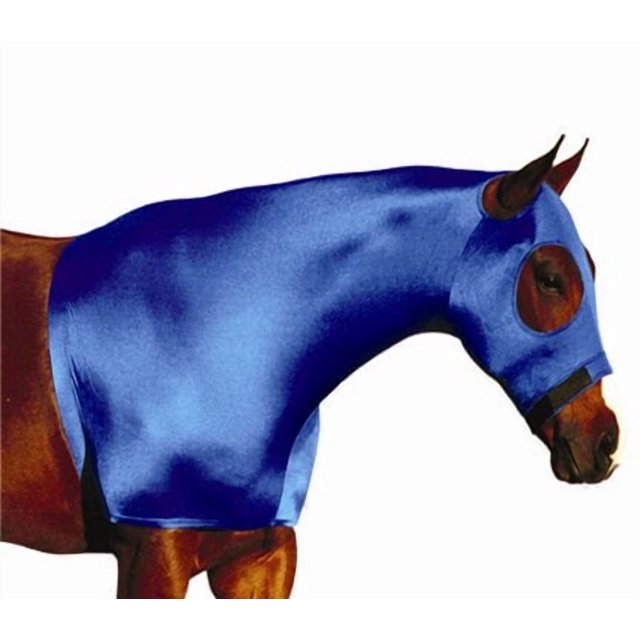 Vêtements de Nuit pour Chevaux, Capuche Bleue S