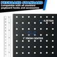 thumbnail image 4 of Storage Standard Metal Pegboard Retail Display Rack Jewelry Organizer for Jewelry and Crafts 17 x 13 in, 4 of 9