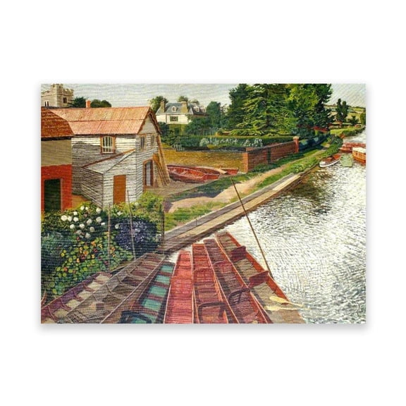 Modern Famous Painting. Sir Stanley Spencer Bridge Reproduction Posters and Prints. Famous Pictures on Canvas Wall Art Decor Pictures