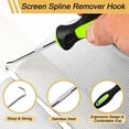 thumbnail image 5 of 14Pcs Screen Repair Kit, Screen Repair Spline Tool 2Pcs Screen Rolling Tool with Bearing Spline Tools/Screen Spline Removal Hook/Groove Cleaning Brush/ 10Pcs Screen Installer Clips, 5 of 7