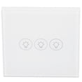 thumbnail image 1 of Interruptor inteligente Wi Fi, interruptor de luz táctil WiFi, interruptor de luz inteligente, interruptor táctil de pared inteligente, durabilidad mejorada, 1 of 8