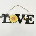 thumbnail image 4 of CSCHome Home Decor Exquisite Bee Sunflower Love Letters Hanging Sign Front Door Room Decoration, 4 of 5
