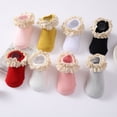 thumbnail image 4 of Ame Baby Cotton Socks Cute Lace Princess Socks Non-slip Floor Socks, 4 of 8